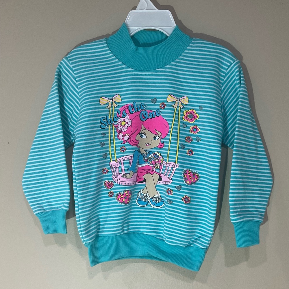 🍏🍏 NWOT Girl’s Cute Fleece Lined Shirt, Size 4